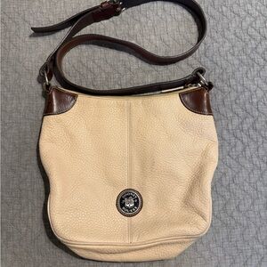 Dooney & Bourke Tan and Brown Shoulder Bag